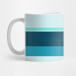 An unparagoned customization of Ice, Tiffany Blue, Blue-Green and Midnight Green (Eagle Green) stripes. Mug